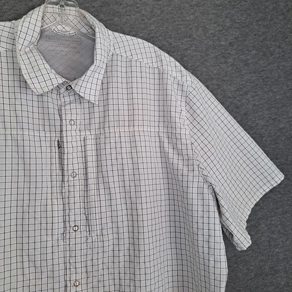 5.11 Tactical Other - 5.11 Tactical Series Mens XL Short Sleeve Snap Shirt Windowpane Zip Pocket